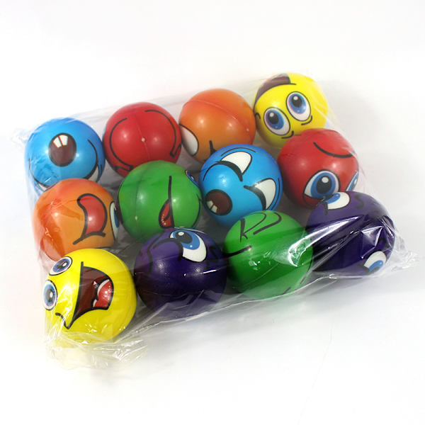 Anti-Stress pallo 12 kpl Emoji Stressipallot Täydellinen Stressinlievittäjä, ZQKLA