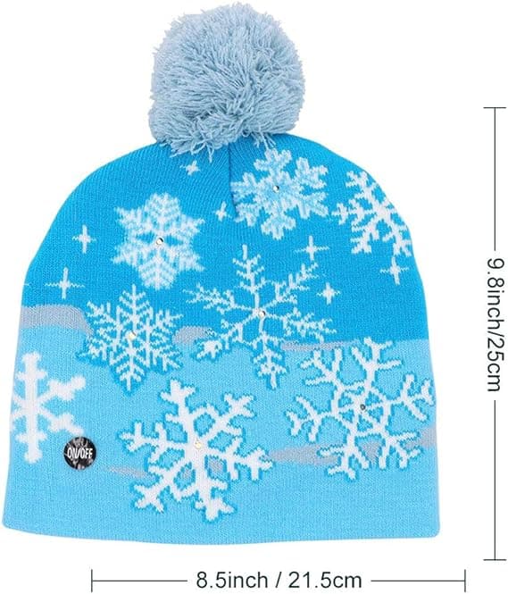 LED Lysende Julehatte Julemanden Grim Hat Beanies 10 C,ZQKLA