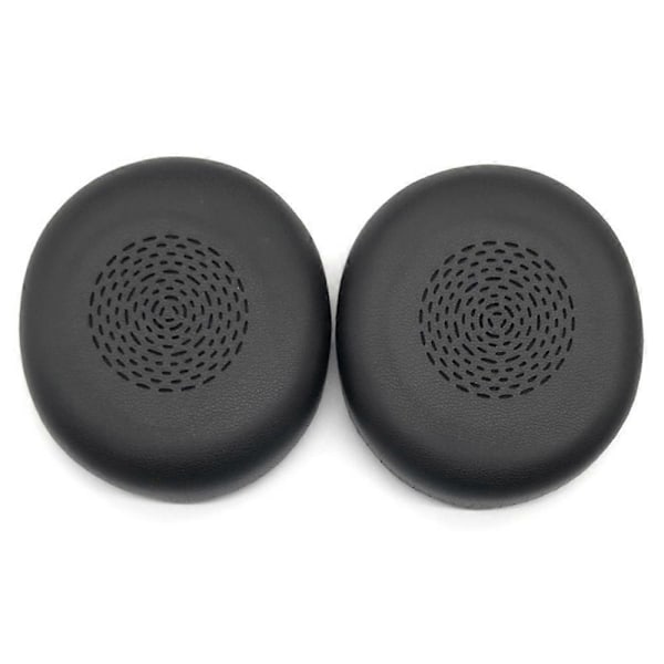 1 par øreputer til Jabra Evolve2 75 hodetelefoner, lær + memory foam, øreputer - Svart Black