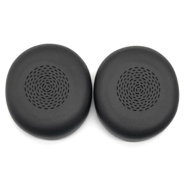 1 Par Öronkuddar för Jabra Evolve2 75 Hörlurar Läder+Memory Foam Öronkuddar - Svart Black