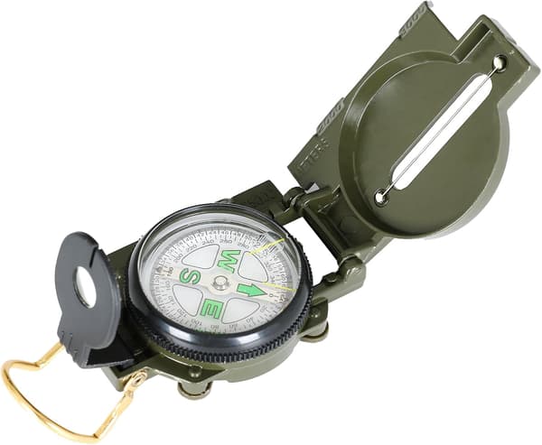 Profesjonelt militærkompass for kamuflasjevandring navigasjon, ZQKLA