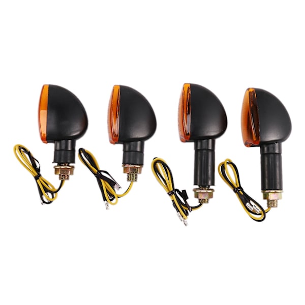 Universal 12v motorsykkel blinklys foran og bak blinkende halogenlys blinklys