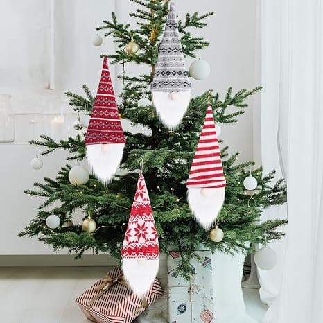 4-pack Jultomte Vinflaskskydd Handgjorda Tomte Swe,ZQKLA