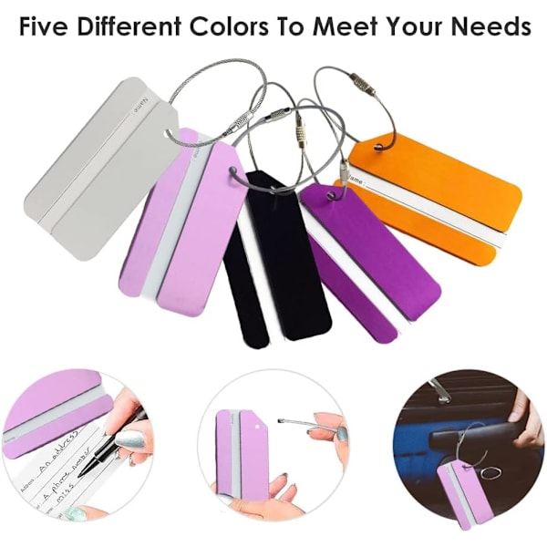 Porte Etiquette Valise Lot De 8 étiquettes Bagage Croisière - PVC Transparent étanche - 19x11cm Etiquette Valise Voyage Avion