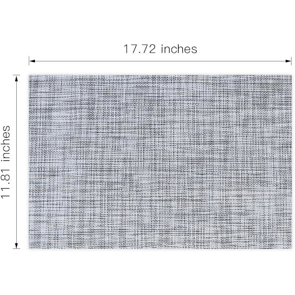 6 liukumattoman, lämmönkestävän PVC-tabletin setti, pestävä, harmaa, ZQKLA