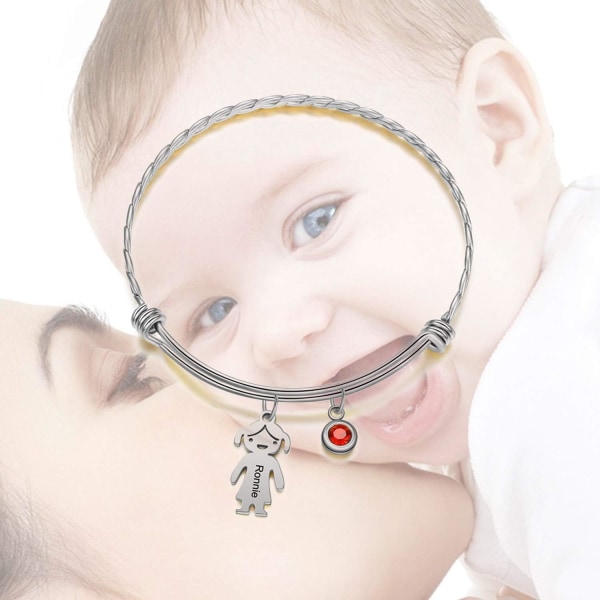 Personligt Navne Armbånd 1 Navn Børne Armbånd Mor Armbånd, ZQKLA