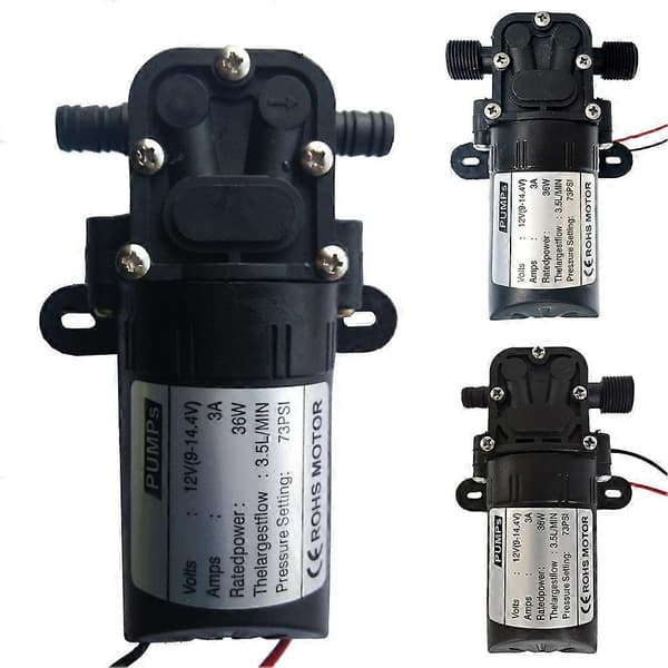 12V 36W DC Elektrisk Mini Högtrycks Membranpump Vattenspruta för Jordbruk JIKAIX B