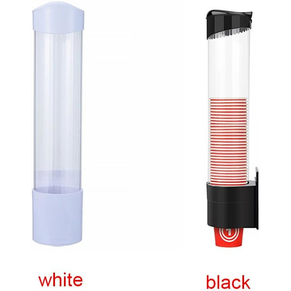 Veggmontert dispenser for engangskopper for plastkopper i fri størrelse
