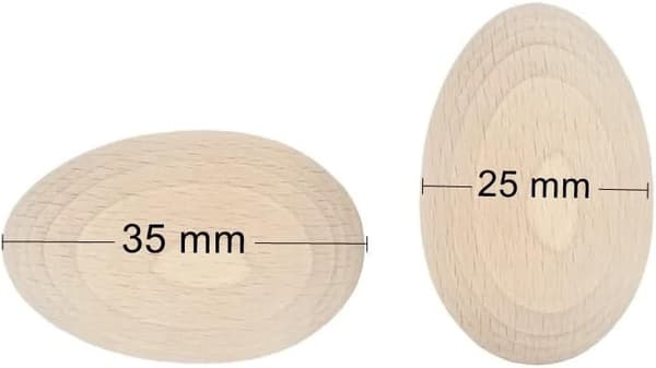 20 x Solide træ æg til decoupage maling og pyrografering, ZQKLA