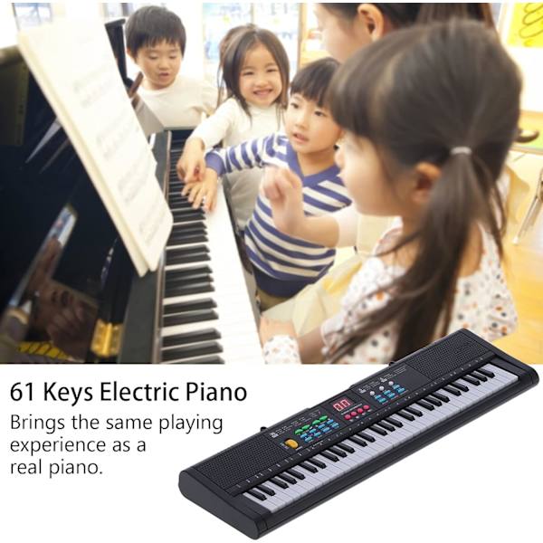 61-Tast Klaver Keyboard, Keyboard Piano Instrument 61 Taster Digi,ZQKLA