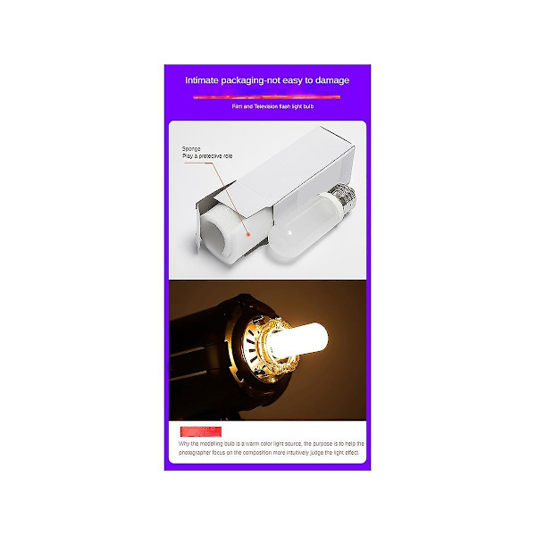1 kpl E27-tyyppinen 150W 250W putkilamppu 220V-240V SK400WII DP600W valokuvausflash-mallinnusvalolle