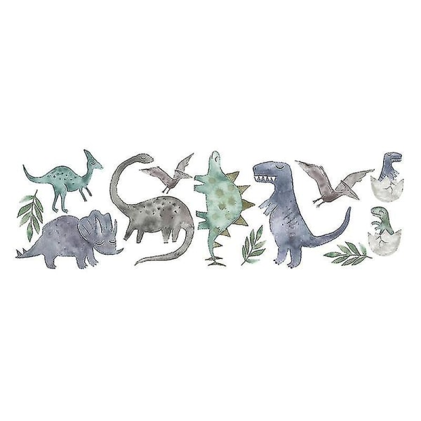 Dinosauriedekor Självhäftande barnrum Tecknad väggdekor