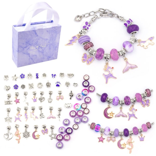 64 stk Christmas Jewerly Making Kit Charm Armbånd Halskjeder,ZQKLA