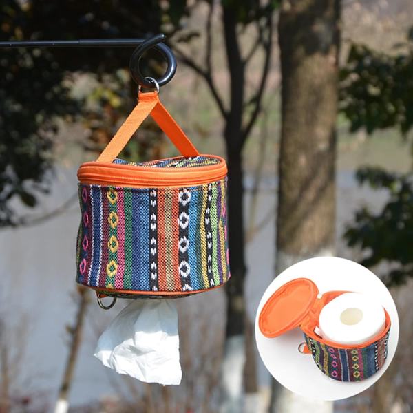 Toalettpappersbox Camping Vikbar Pappersbox Utomhus