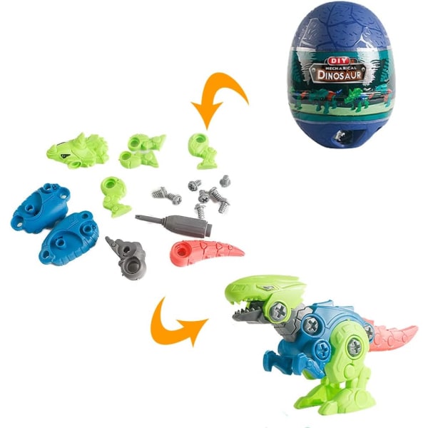 4 Pakke Jumbo Dinosaur Egg med Take Apart Dinosaur Toys Bui,ZQKLA