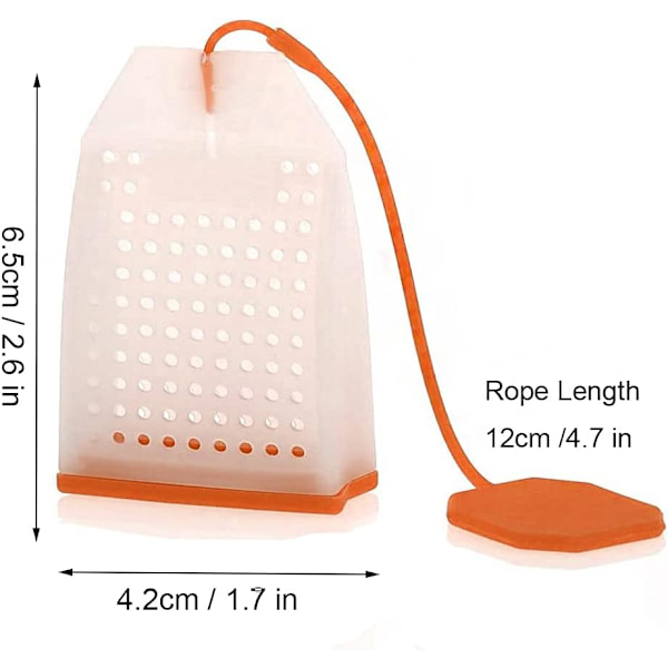 5 stycken filterteinfuser, silikontefilter, tefilter, ZQKLA
