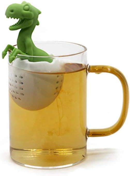 (Grønn) Dinosaur Eggeskall Teinfuser Silikon Te Diffuser f,ZQKLA