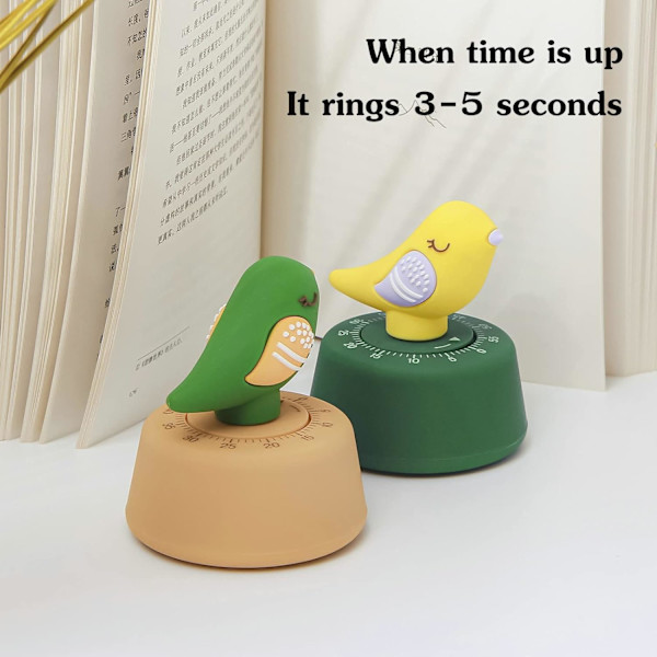 Sød Fugle Timer til Børn, Mekanisk Køkken Timer, Optrækkelig, ZQKLA