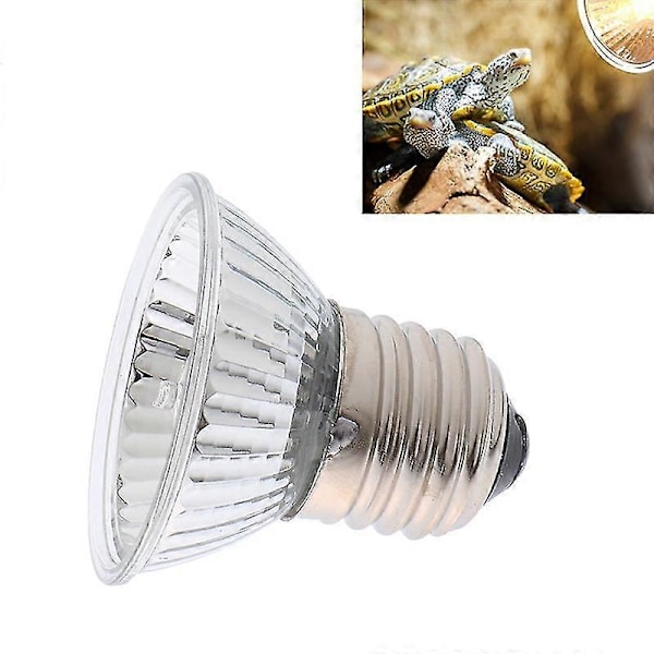25/50/75w Uva+uvb 3.0 Reptil Lampepære Skilpadde Solplass Uv Lyspærer Varmelampe Temperaturkontroller 25w 110V