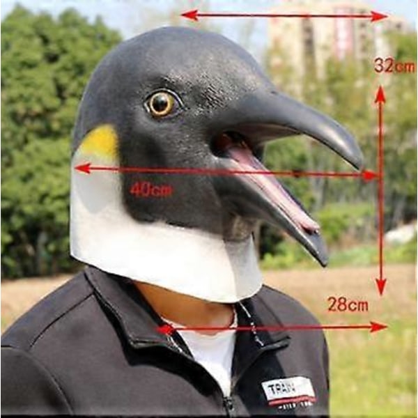 Pingviininaamio Halloween lateksi eläimen pää peite cosplay
