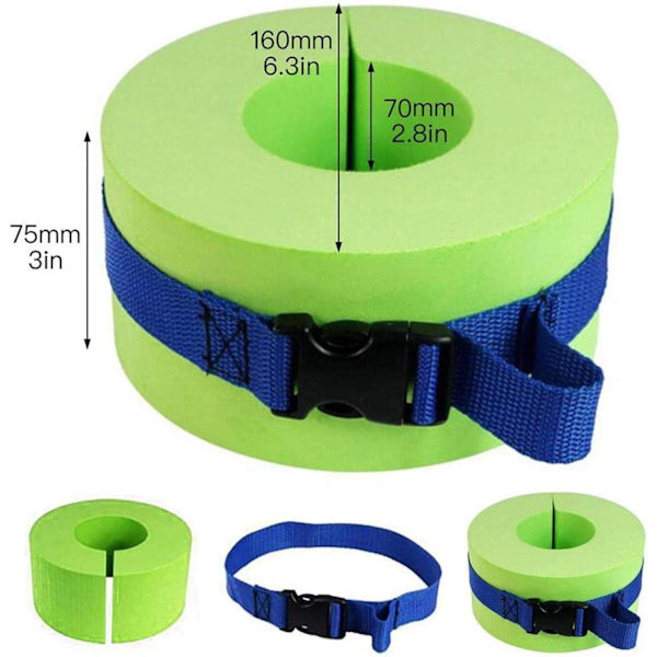 2-pack Skum Simarmband med Snabbspänne för Simning, ZQKLA