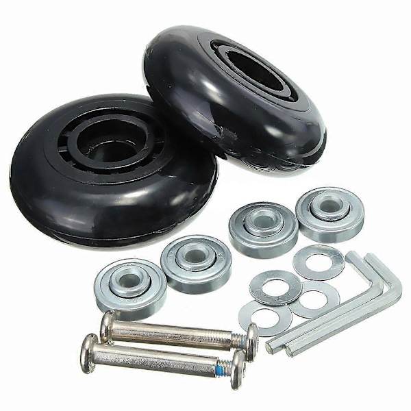 2 Matkalaukun Vaihtopyörät Akselit Deluxe Korjausväline OD 68mm