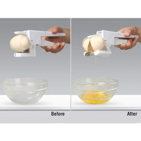 Ägg Splinterless Äggknäckare Kökspresent Gadget Äggula W,ZQKLA