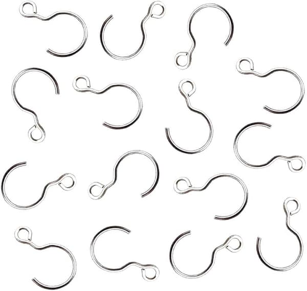 [100 stk. S Formet Krog Krystal Perle Gardin 24mm Mini Krog DIY Je