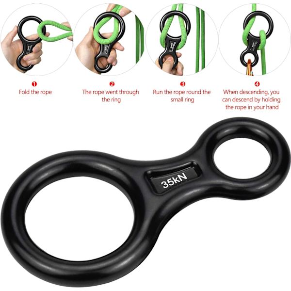 Rappelling Utrustning Descender Utrustning, Descender Descendi,ZQKLA