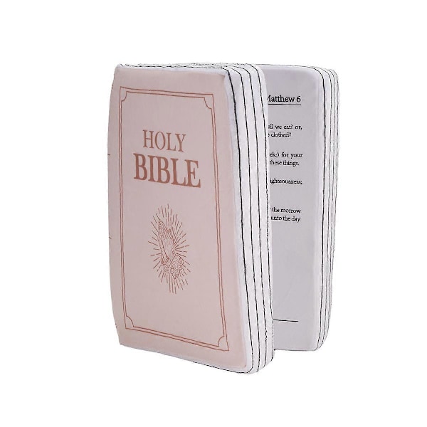 Faith Bible Kudde, Bibel Kudde Bok Plysch Som Öppnas
