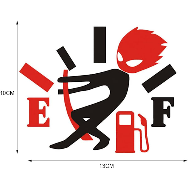 Roliga Bilstickers, Självhäftande Bilstickers för Bränsleluckan