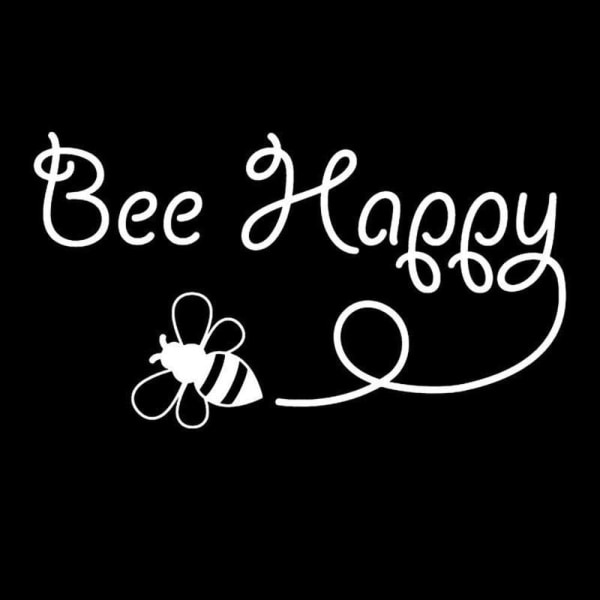 2 STK Bee Happy Bumblebee Vinyl Bilvindusklistremerke 15,4 cm x ,ZQKLA