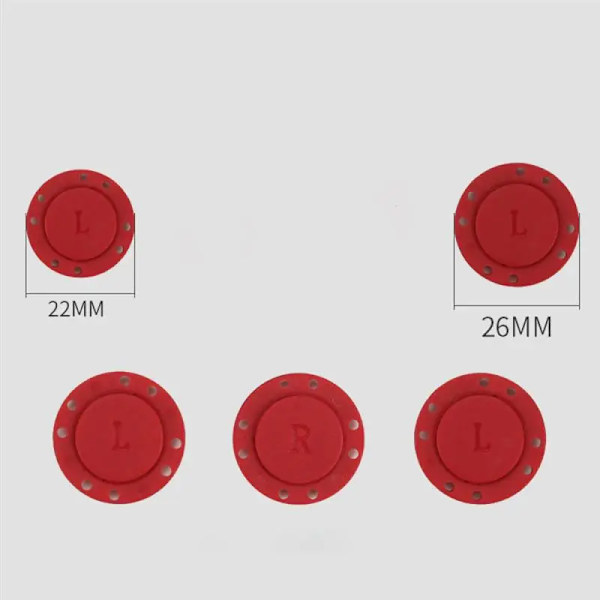 10 par tilfeldige farger magnetknapper syutstyr magnetisk, ZQKLA