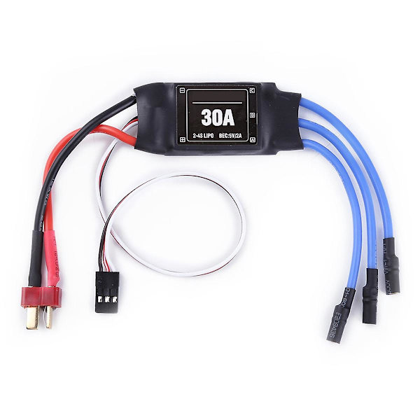 4 stk 2-4S 30A RC Børsteløs ESC T-plugg Elektrisk Fartskontroller 5V 2A for 2 til 4S Lipo Batteri Multicopter Quadcopter