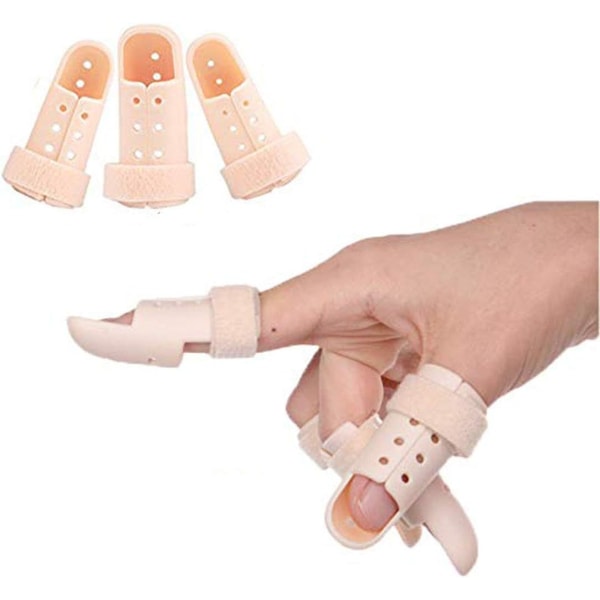 Fingerskena, set med 3 storlekar, plastklubba, fingerstöd, ZQKLA