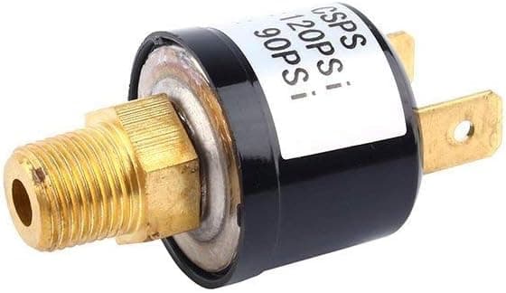 Trykkbryterventil for luftkompressor, tungt utstyr, 90-120 PSI