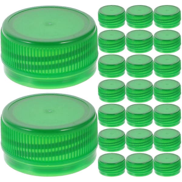 100 st Plastflasklock Plastflaskskydd Färgade Flasklock DIY Drickflasklock Barn Utbildning Light green