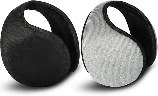 2-pack Vinter Fleece Öronmuffar Fleece Öronmuffar för Män Kvinnor Barn