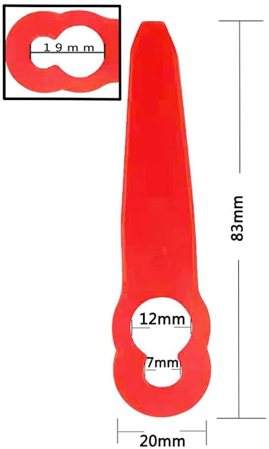 （Orange）100 stk. udskiftningsklinger i plastik tilbehør til ST,ZQKLA