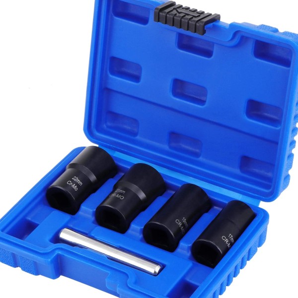 5-delt Twist Socket Sett, 1/2\" Skadet Boltuttrekker for Re,ZQKLA