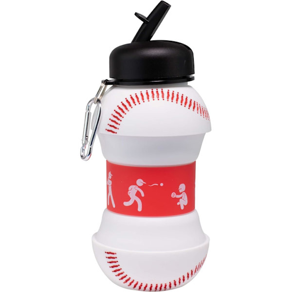 Klipsattava Kasaan Taittuva BPA-Vapaa Silikoninen Baseball-Vesipullo, ZQKLA