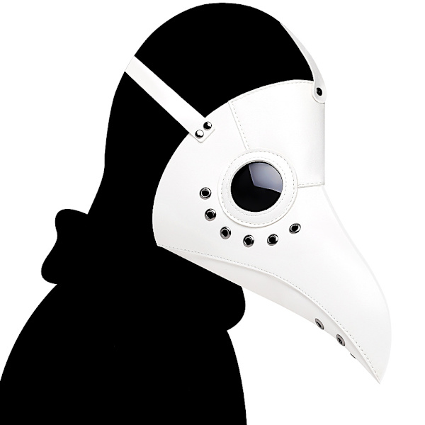 Plague Doctor Maske Kostyme Lang Nese Fuglenebb Steampunk Cosplay
