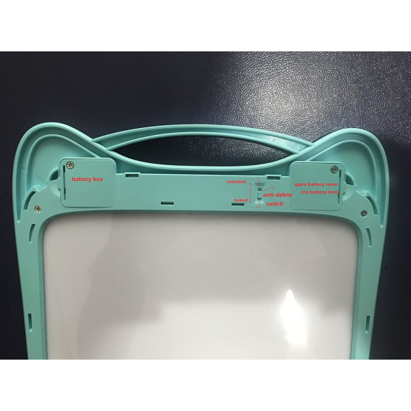12 Tommer Farverig LCD Skrivetablet, Elektronisk Doodle Tablet Gra