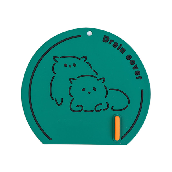 （Grön 3-pack）Cartoon Design Silikon Golvbrunnstäcke Se,ZQKLA