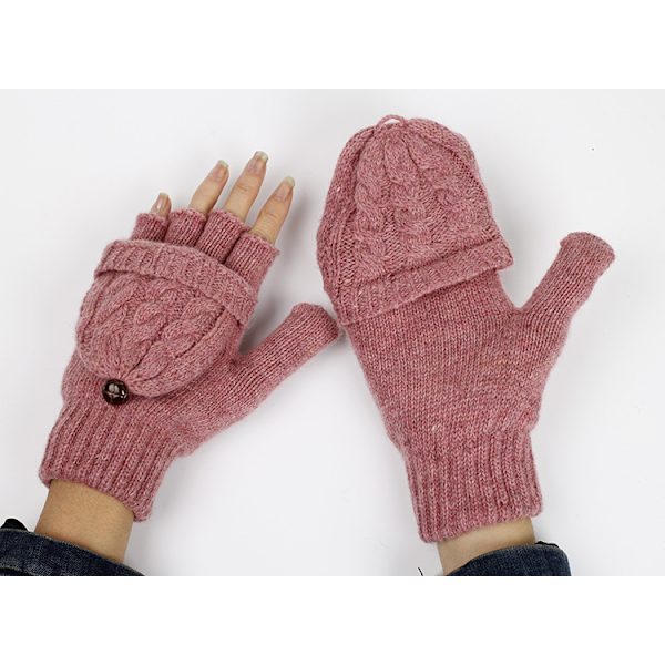 3 par Dame Handsker Fingerløse Vanter - Vinter Varme Handsker, ZQKLA