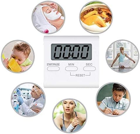 Kjøkken Timer, 2 Pakk Digital Kjøkken Timer Magnetisk Nedtelling T