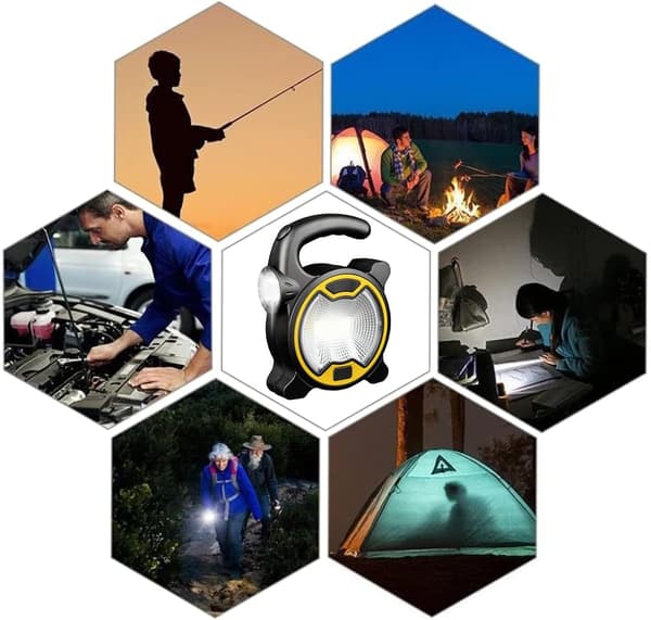 Batteridrevet Campinglykt, COB LED Arbeidslys, Arbeidslys, ZQKLA