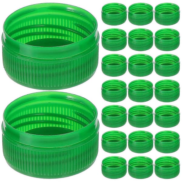 100 st Plastflasklock Plastflaskskydd Färgade Flasklock DIY Drickflasklock Barn Utbildning Light green