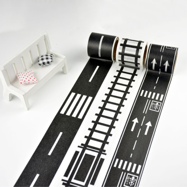 Children's Diy Toys Seamlessly Paste Rail Transit Tape Stick,ZQKLA