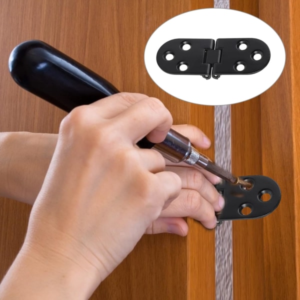4 stk. 80*30*2.2mm Sort Hængsel, Zink Legering Toggle, Hængsel, ZQKLA